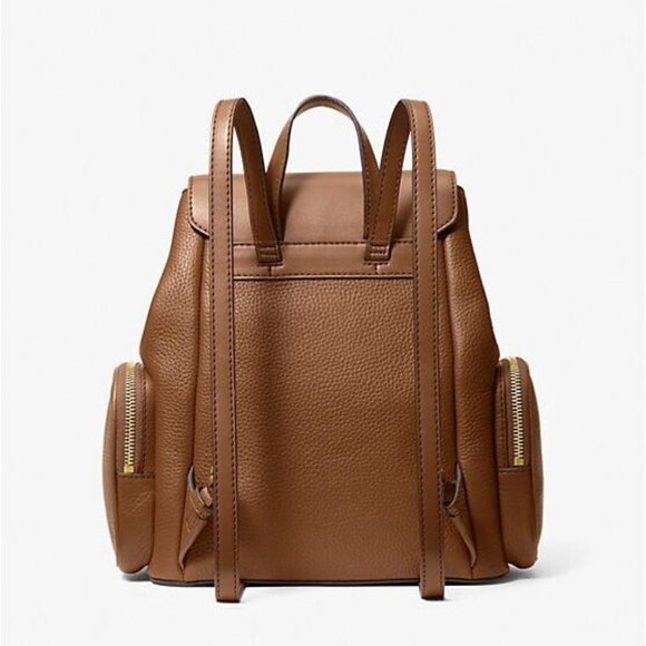 Michael Kors Jet Set Medium Luggage Pebbled Leather Backpack New Sealed - Picture 4 of 7